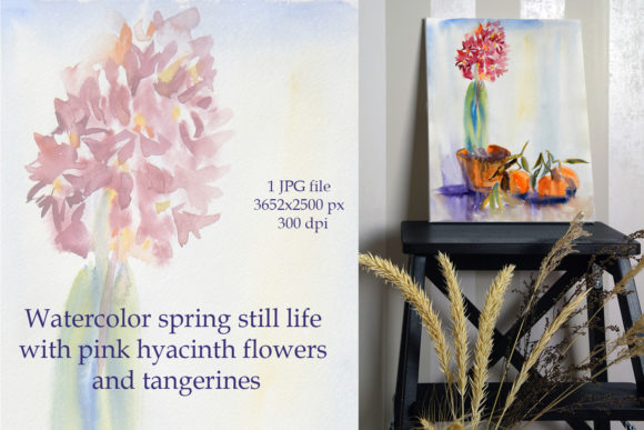 Download Watercolor Pink Hyacinth Flower - Hyacinth Collection