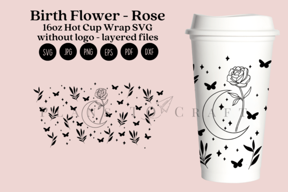 Download Rose Birth Flower 16oz Hot Cup Tumbler - Rose birth flower Collection