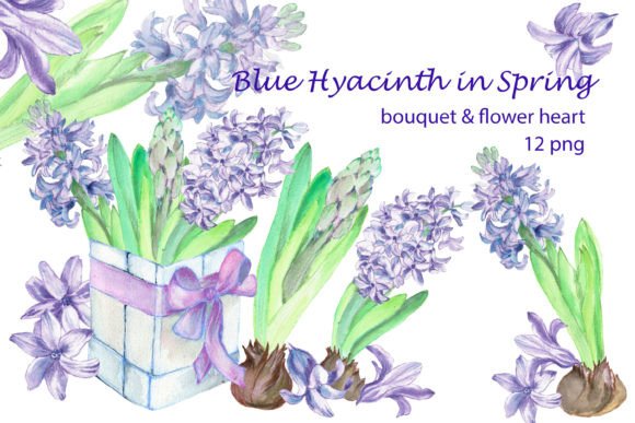 Download Blue Spring Hyacinth Flowers Clipart - Hyacinth Collection