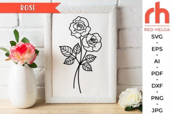 Download Rose SVG, Gemini Birth Flower Cut File - Premium Resources