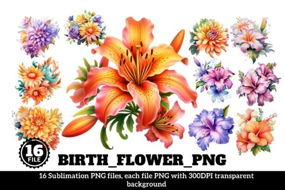 Download Birth Flower Clipart - Birth flower clipart Collection
