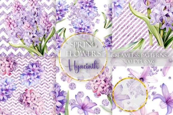 Download Hyacinth Glitter Paper Pack Seamless PNG - Hyacinth Collection