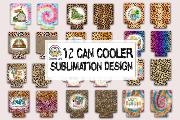 Download Can Cooler Sublimation Designs Bundle - Sublimation designs Collection