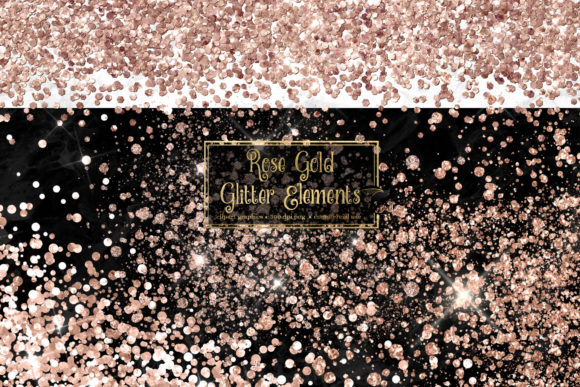 Download Rose Gold Glitter Elements - Glitter Collection