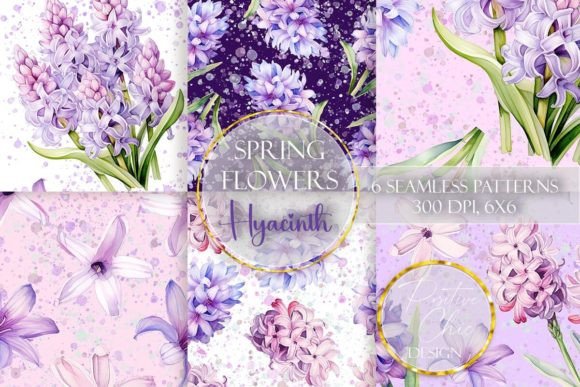 Download Hyacinth Seamless Surface Paper Pattern - Hyacinth Collection
